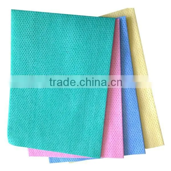 Polyester and Viscose Kitchen Floor Car Glasses Nonwoven Cleaning Cloth
