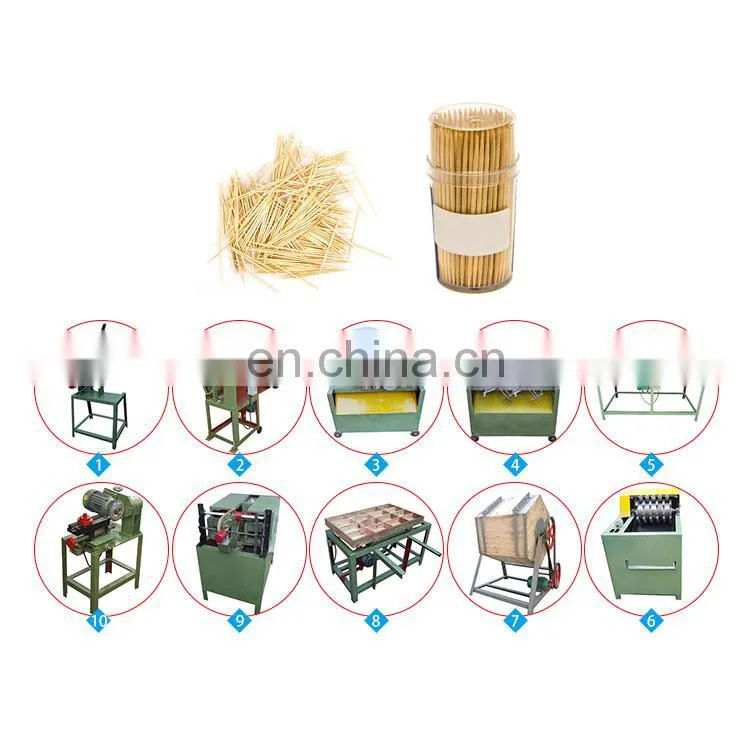 wooden toothpicks product line bbq stick making machine