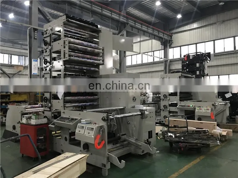 UTR650 HDPE HDPP polyethylene film flexographic printing machine, paper napkin reel roll flexo printer machinery