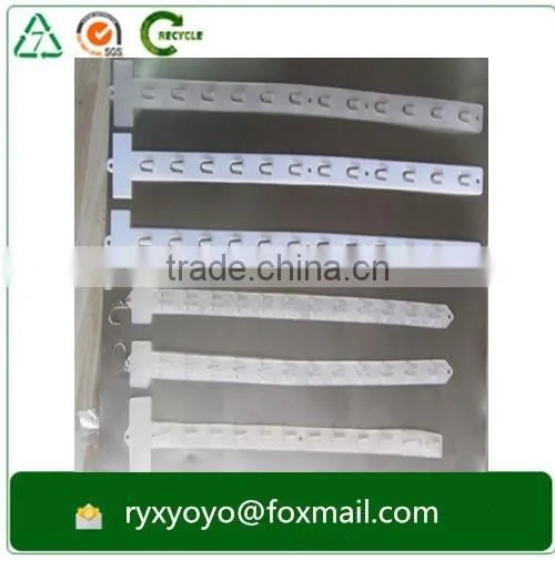 high quality Supermarket plastic pp white hanging display shelf strip