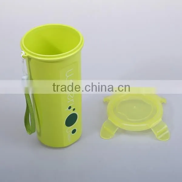 500ml student Plastic sport drinking water cup with handle