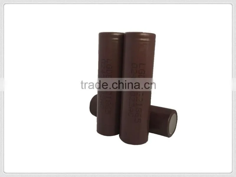 100% Authentic LG inr18650 hg2 high discharge rate battery cells for electronic cigarette