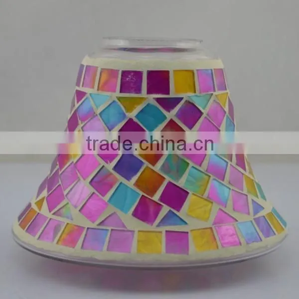 new hot China wholesale hurricanvotive glass mosaic lamp shade