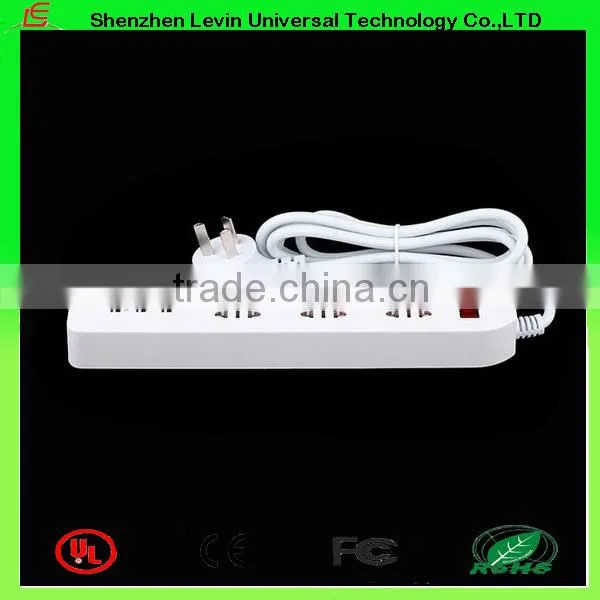 CE Cheap Extension Power Plug 6 Gang Multi USA Extension Socket USB