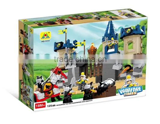 Educational plastic building block toys for kids
