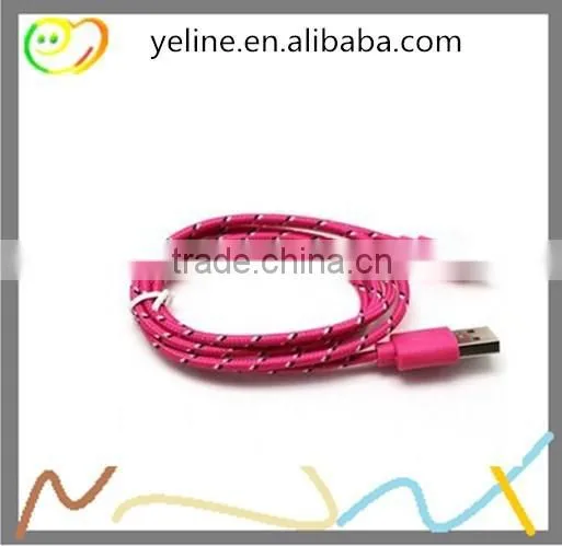 Braid V8 data cable for huawei 7i/mate8/p9