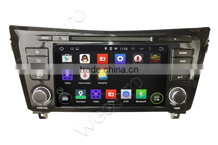 Newest Android 4.4.4 car dvd 8" in dash for nissan qashqai car multimedia player Android 1.6 ghz cpu 2014 2015