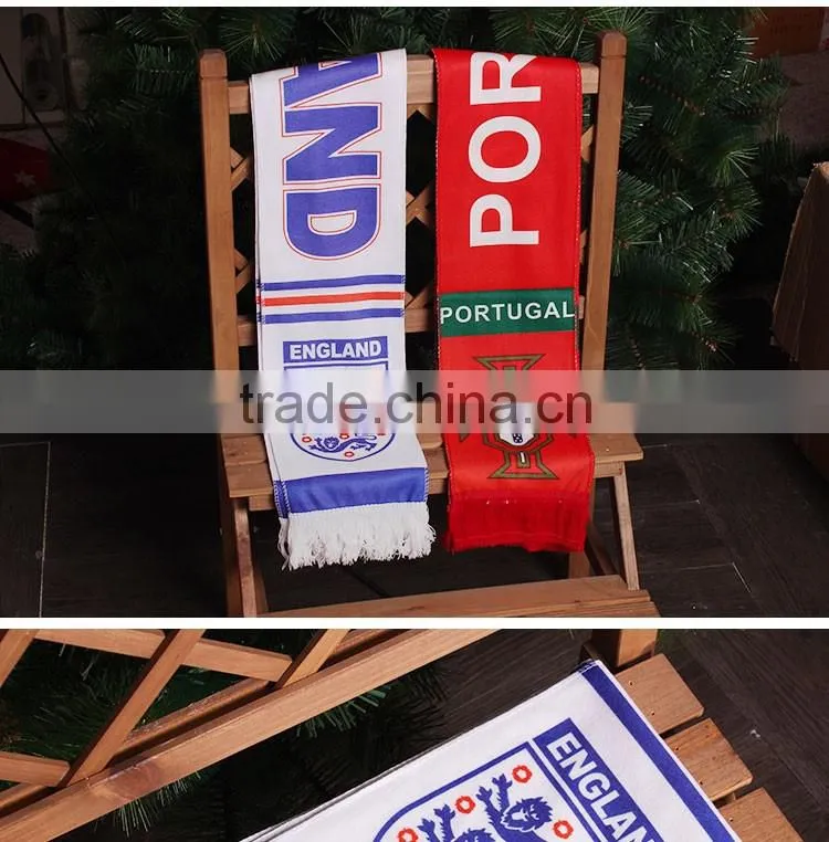 Soccer team new fashion custom fans scarf Promotion sport scarf