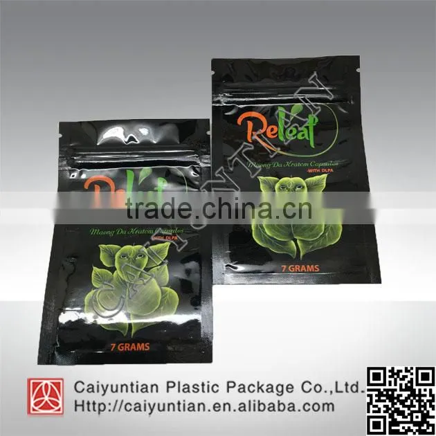 orange mask plastic packing bags / foil bags
