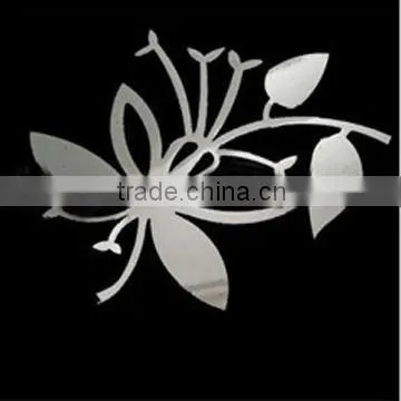 2012 Acrylic butterfly shape Mirror sticker wall decoration