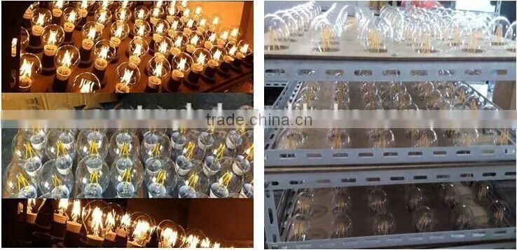 Alibaba China high quality string bulb A60 A19 indoor lighting bulb E27 e26 b22 6W led filament bulbs