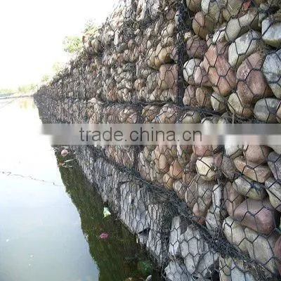 Hot dipped galvanized gabion mattresses