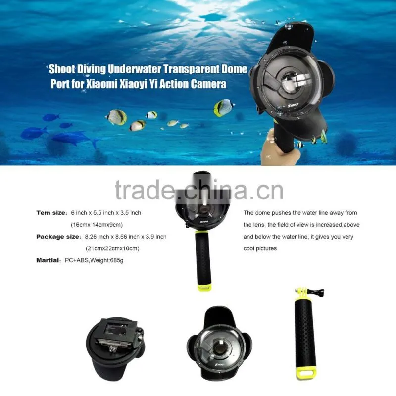Shoot Gopro LCD Screen+ Waterproof Housing Case+Backdoor Case Cover Set for Gopro Hero 4/3+ Sport Camera