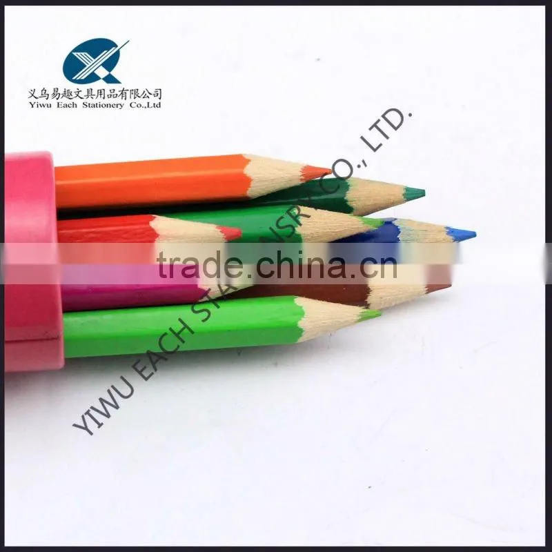 Long size Multi wooden Colored Pencil in mental box
