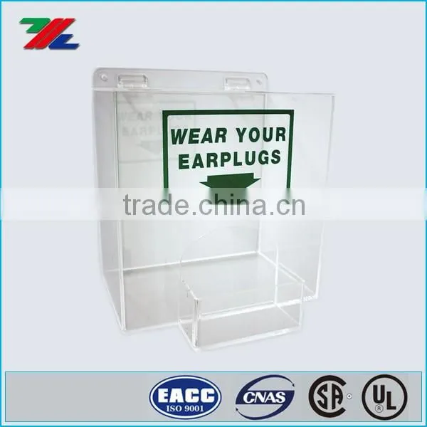Safety Hearing Protection Ear Plug Dispensers / Acrylic Dispensers box with custom Made