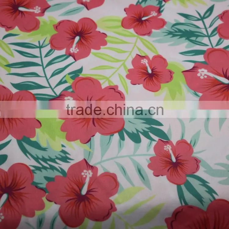 Delicated digital flower design printed fabric for swimwear