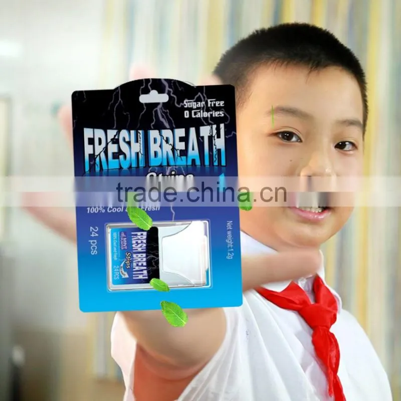 mint flavour breath strips with low price JSL003