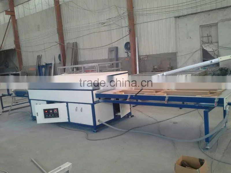 KC2550D Semi-automatic pvc film vacuum membrane press machine for office furniture