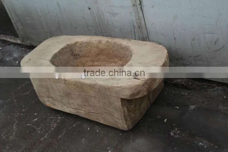 Chinese Antique Wood Garden Flower Tank