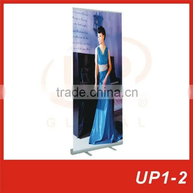 Silver color metal brochure holder