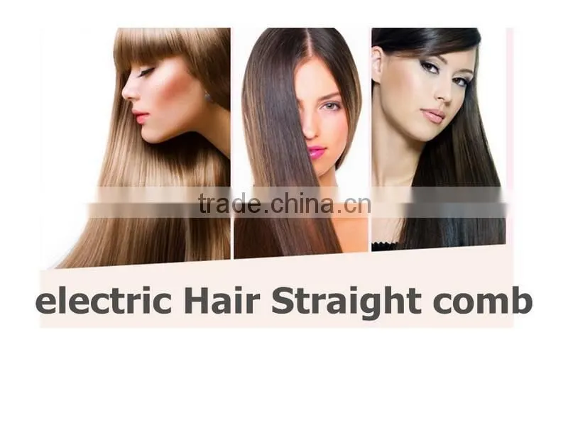 Hot Sale Ceramic Hair Straightener Electric Straight Hair Comb With CE & ROHS