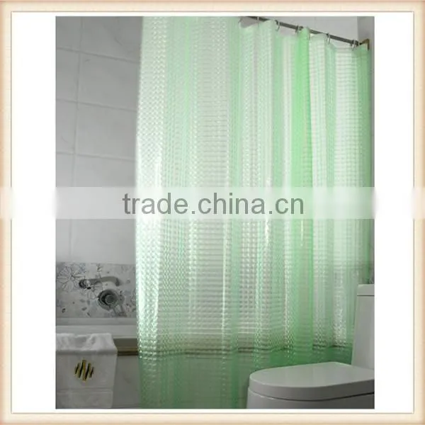 Colorful China supplier 3d peva shower curtain