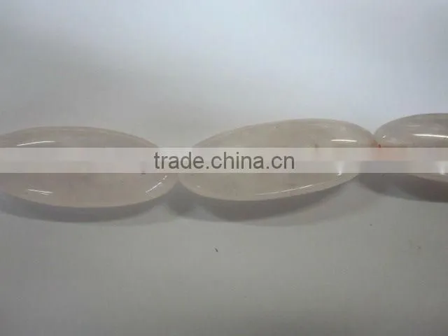Natural stone barrel rose quartz