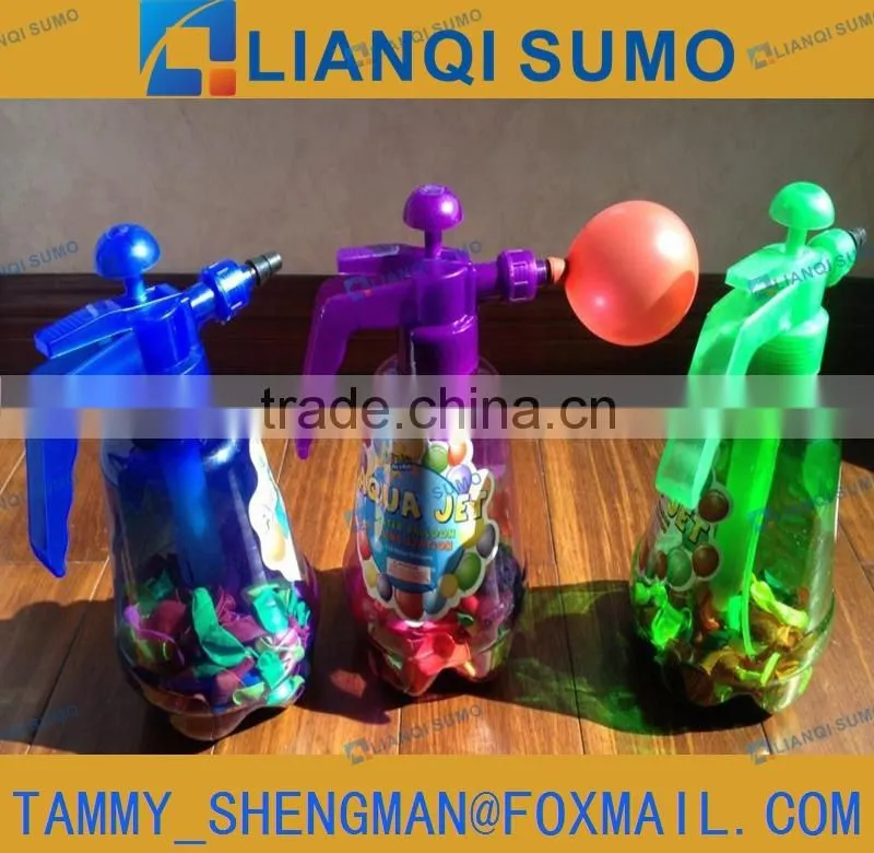 Balloon Pump/water balloon pumper used with cola bottle