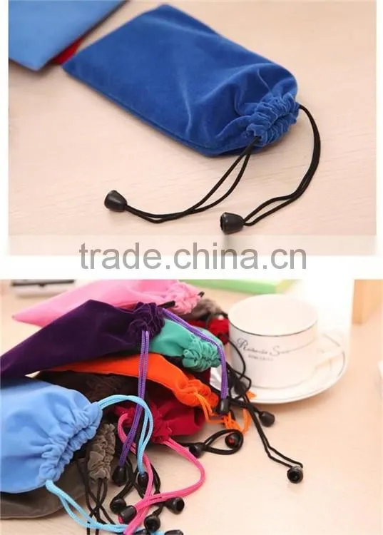 Promontion velvet fabre jewelry gift bag cheaper price