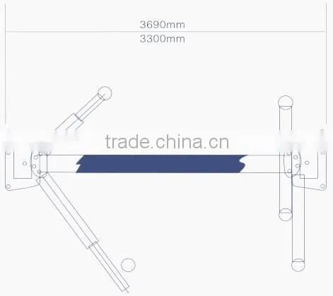 electrical release Car Lift Two Post Car Lift Double Cylinder Hydraulic Auto Lift Mobile Auto Lift