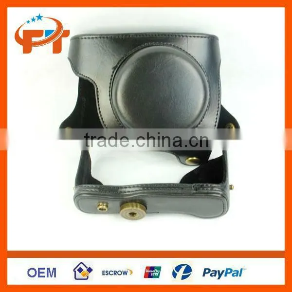 Pu Leather camera case for Panasonic GF6 X14-42mm & 20mm lens camera