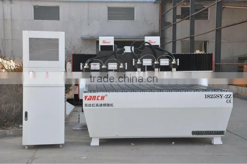 cnc router for furniture parts batch product /2.2kw spindles/AC servo motors /Ball screw transmission/ 3 axis dust proof system