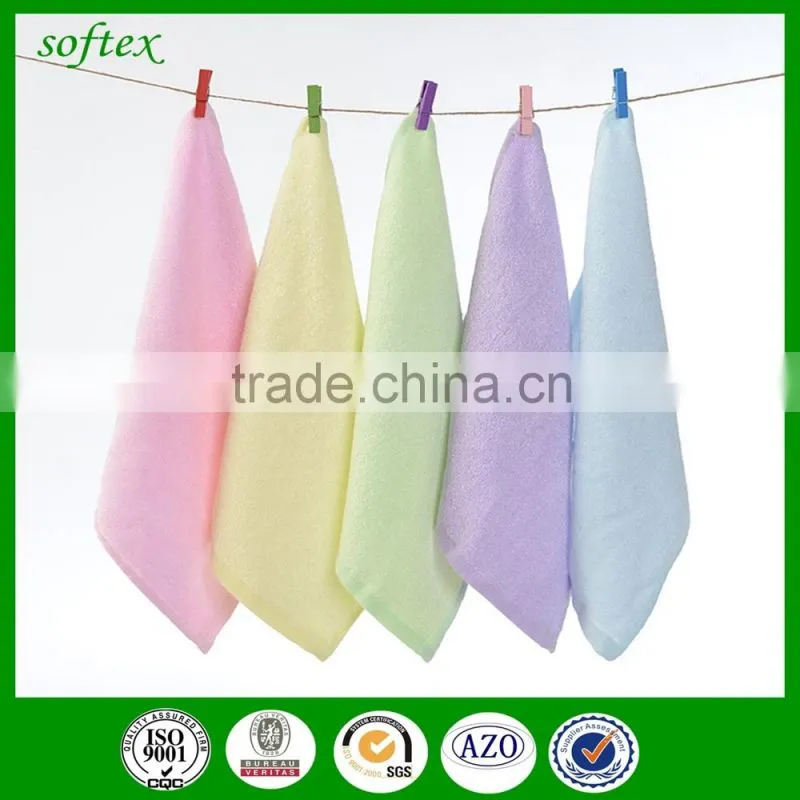 wholesale solid color bamboo baby clean towel