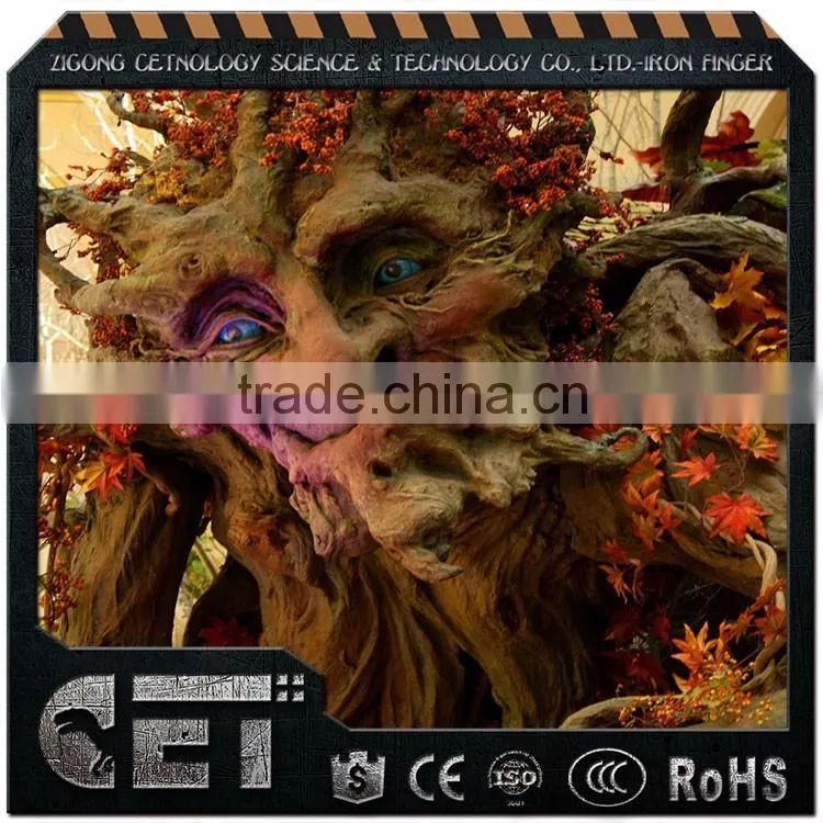 Cetnology newest lifelike Animatronic siicone rubbur talking tree for attaction