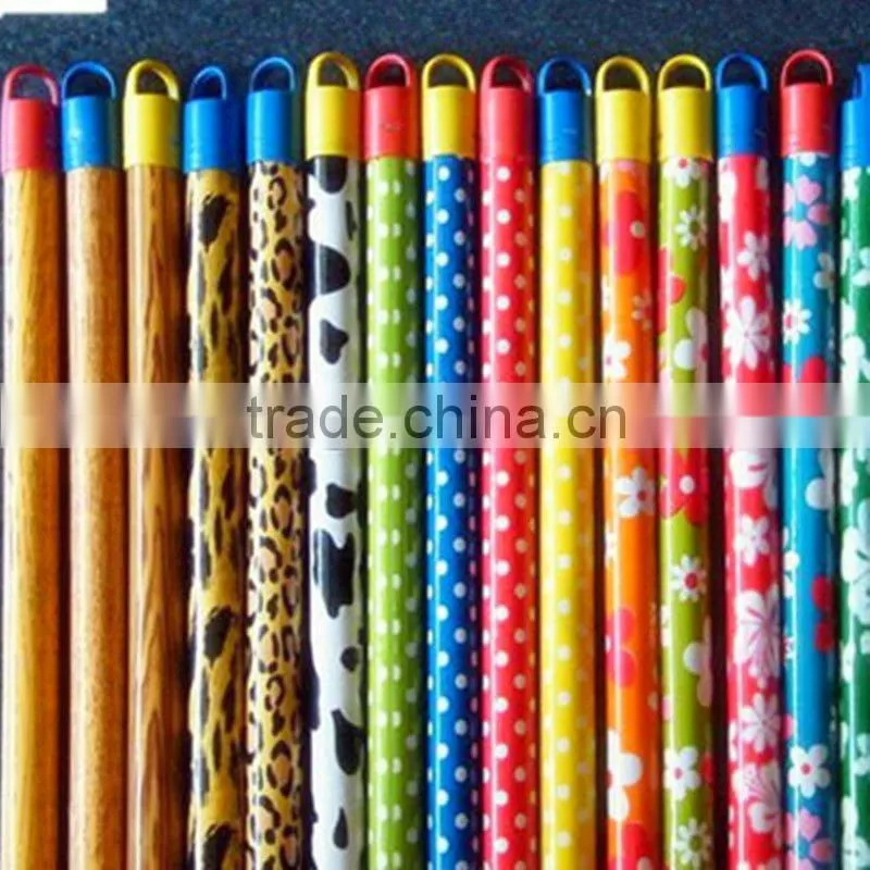 EXCELLENT DESIGN pvc coated wood mop stick with PERFECT WORKMANSHIP