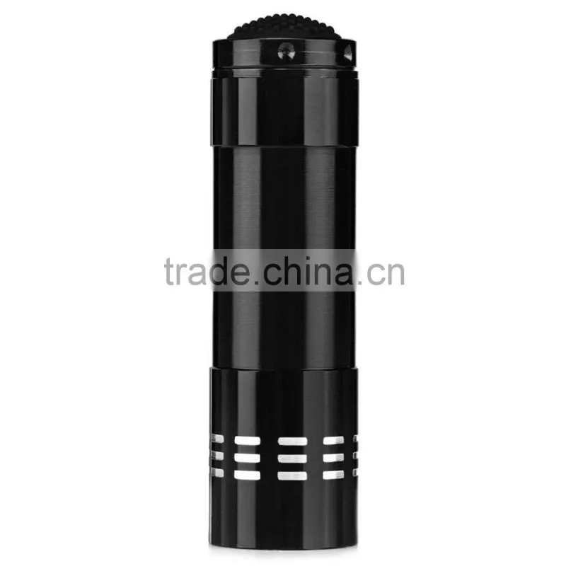 Mini 9 LED flashlight 4 colors Torch flashlight for AAA battery mini Pocket Torch Portable Flash Torch Lamps