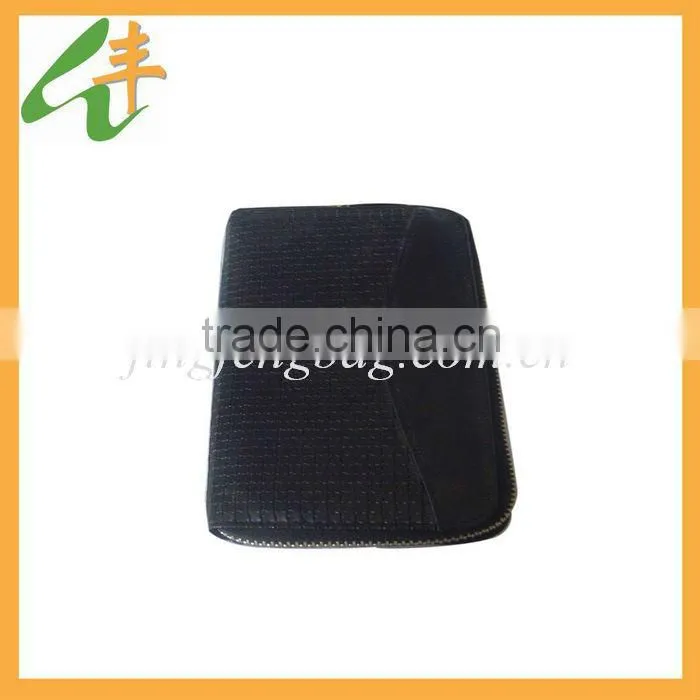 2014 black genuine leather fashion multiple wallet