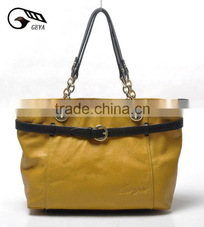 New Fashion! Lady Genuine Leather Handbag 2012! Elegant!