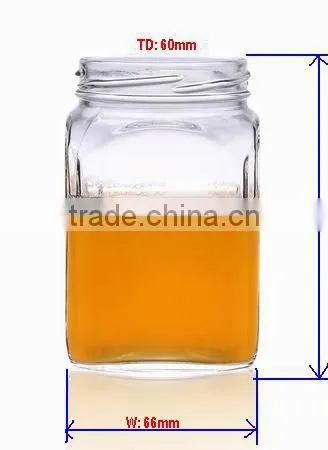 big quantity airtight square glass jars wholesale