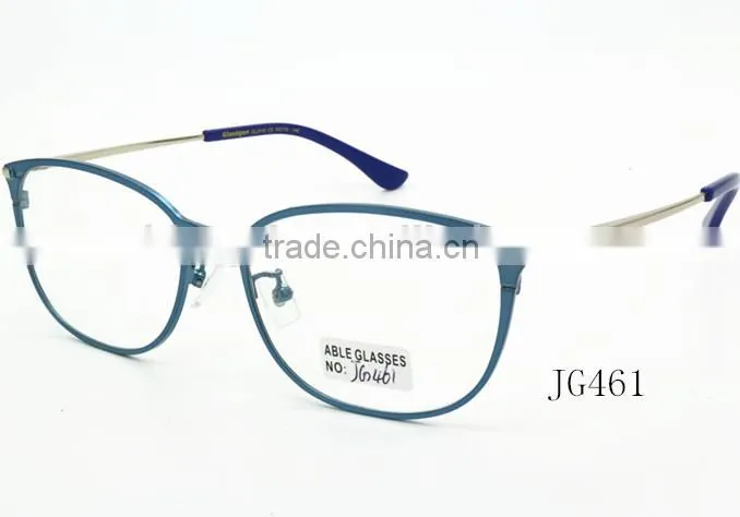 lady real titanium metal full frame spectacles optical with OEM logo