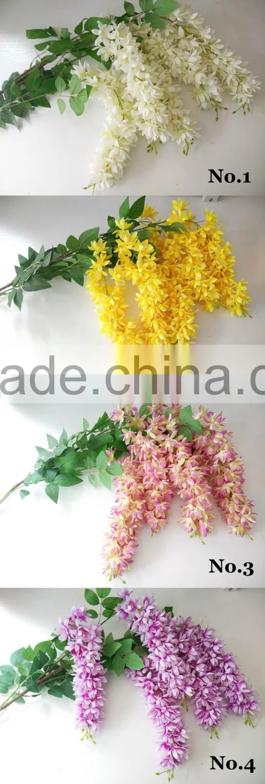 hot sale silk flower artificial wisteria tree