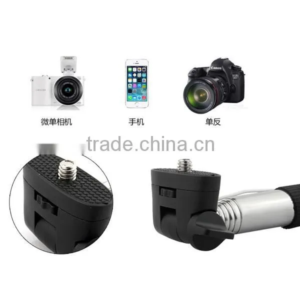 New Arrival Extendable Steel Monopod Wired Selfie Stick For Travel and Play