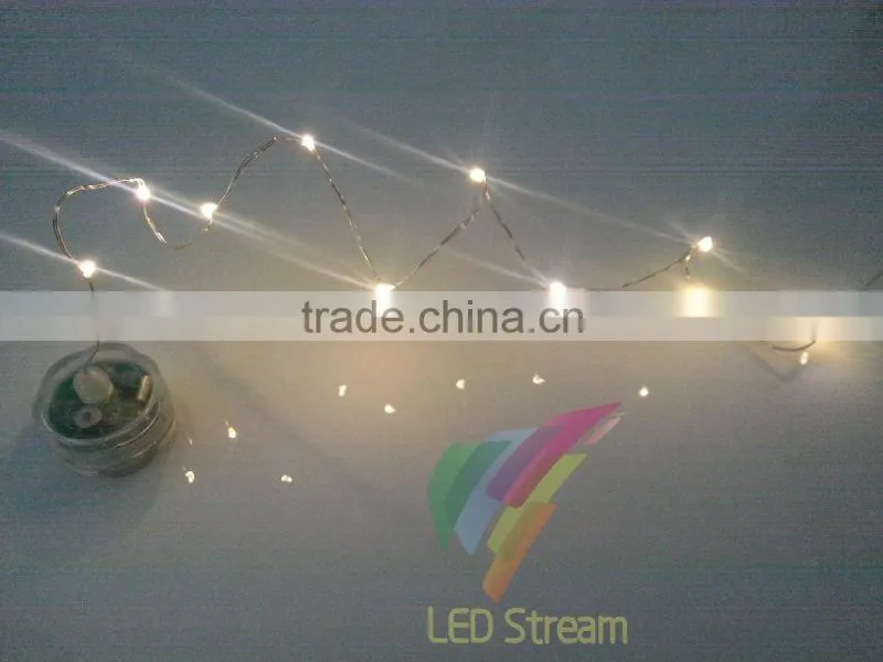 Mini Waterproof Flower Tea Light 10 LEDs String Lights Cell Battery Operated 8 Mode Flashing