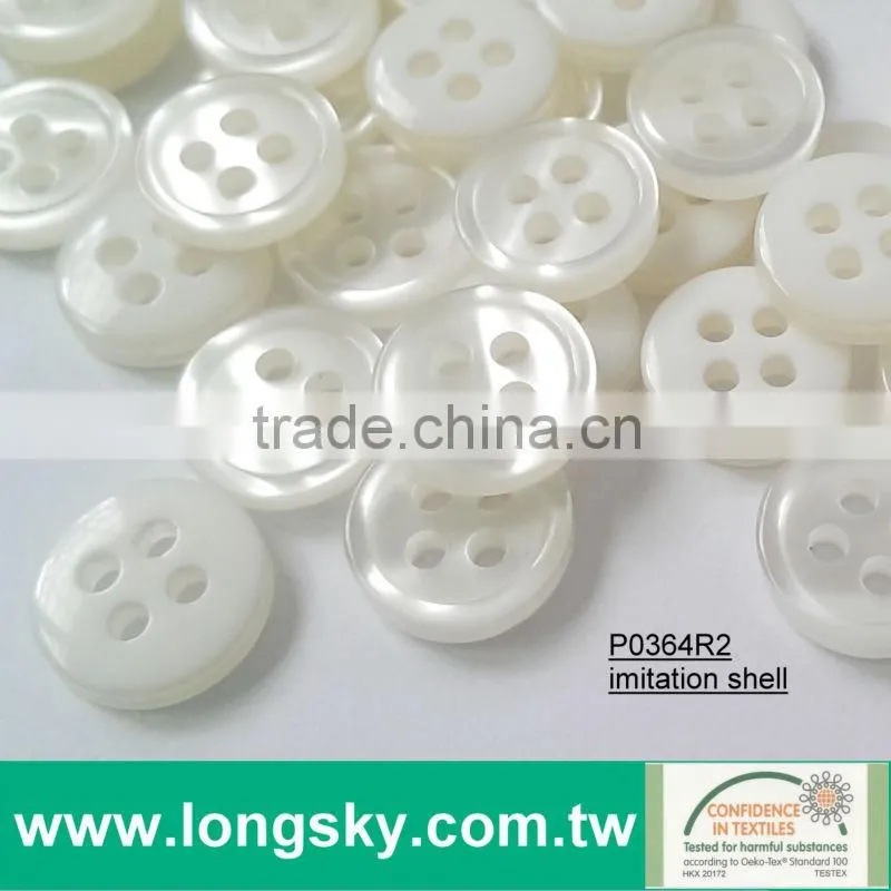 (#P07CR1-20L) 15mm fashion dyeable wholesale decorative 4 hole round sew garment button