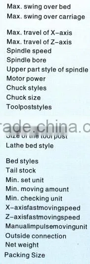 china low price CNC Lathe(WITH SLANTING RAIL) for hot sale