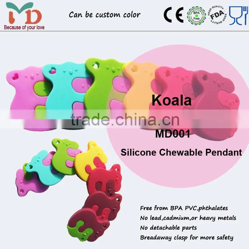 Food-safe Sassy Mom Silicone Bead Pendant Nursing Jewelry FDA Chewing Baby Teeth Necklace