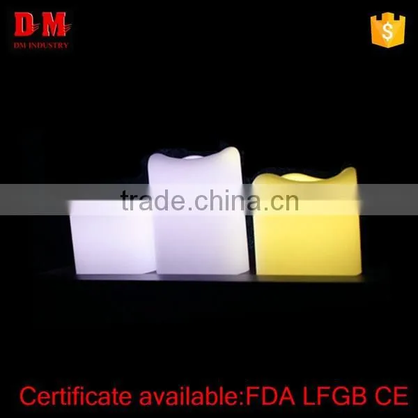 flameless pillar 3PC LED candles with remote control