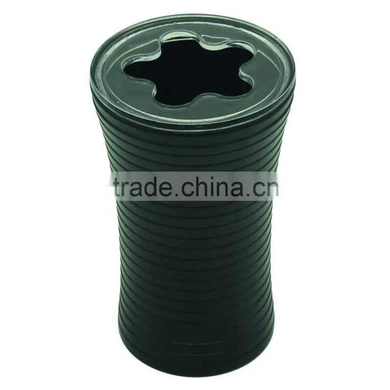 Household Black Plastic Toothbrush Holder