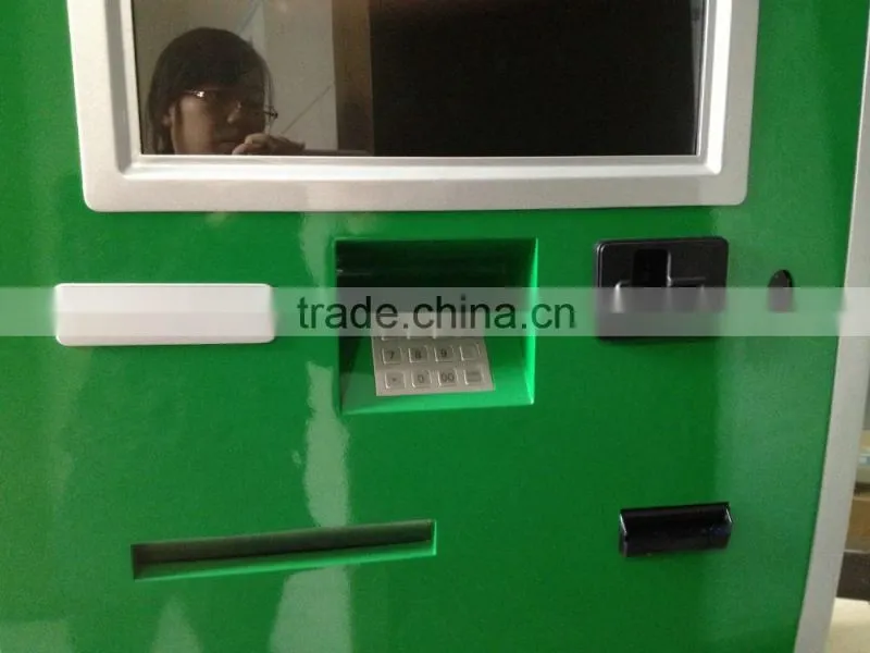 High quality self-service cash payment kiosk with dual screen