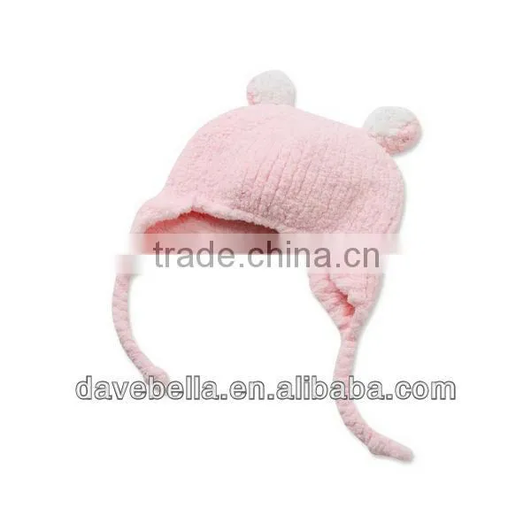 DB315-N dave bella autumn winter baby hat caps newborn hat baby earflat caps